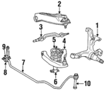 FOVY3105A - Suspension: Knuckle for Lincoln: Town Car Image