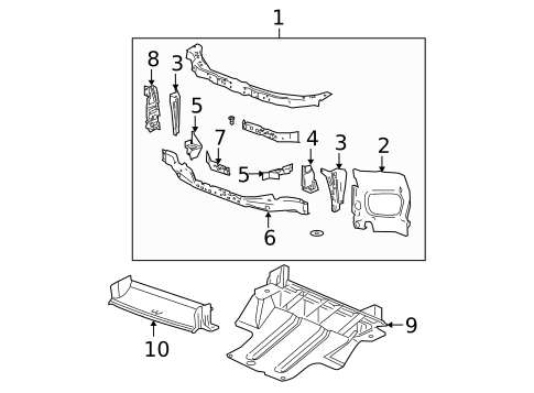Radiator Support for 2012 GMC Canyon #0