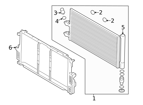 Condenser, Compressor & Lines for 2019 Volvo XC90 #9