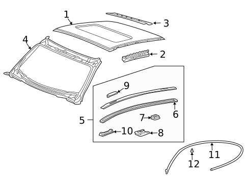 Roof & Components for 2003 Porsche 911 #0