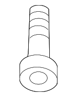 N90698606 - Electrical: Receiver Screw for Volkswagen: Arteon, Atlas, Atlas Cross Sport, Beetle, CC, Eos, Golf, Golf Alltrack, Golf R, Golf SportWagen, GTI, ID. Buzz, ID.4, Jetta, Passat, R32, Rabbit, Taos, Tiguan, Tiguan Limited, Touareg Image