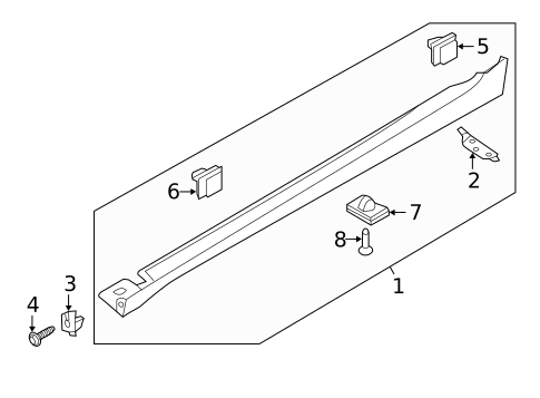 Exterior Trim - Pillars for 2012 Hyundai Azera #0