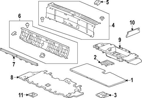 Interior Trim - Rear Body for 2024 Honda Pilot #0
