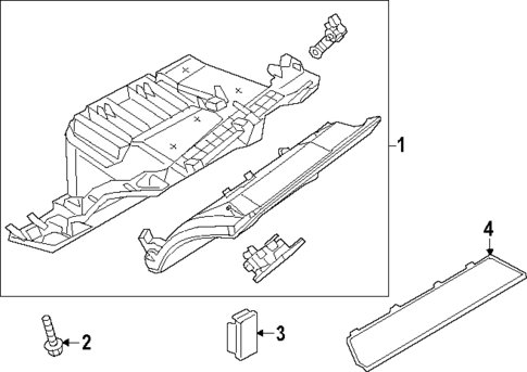 Glove Box for 2024 Audi SQ8 e-tron #0