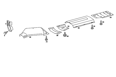 Screening Plates for 1986 Mercedes-Benz 560SL #1