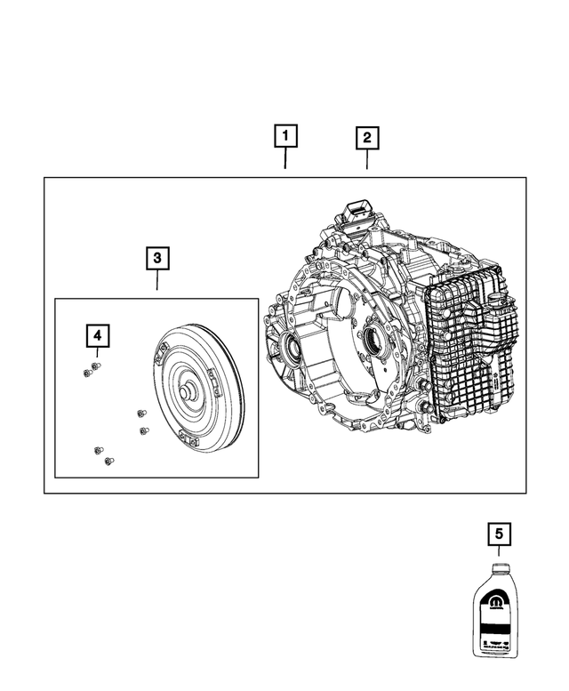 « R8314487AC – 948TE; 9-Speed; Automatic Transmission : Avec Convertisseur De Couple Trousse Transmission, Refabriqué pour Mopar Image »