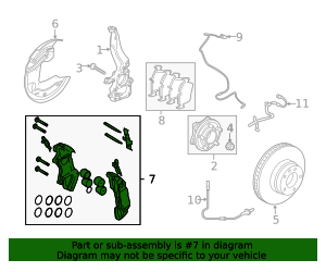 Seb500080 2006-2009 Land Rover Range Rover Sport Caliper SEB500080 | OEM Parts Online