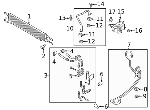 Trans Oil Cooler for 2017 Ford Fusion #1