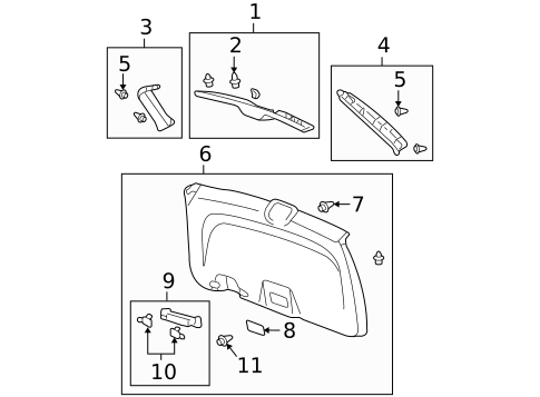 Interior Trim for 2010 Honda CR-V #0