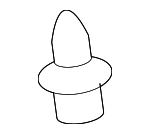 91562S0XA01 - Body: Upper Trim Clip for Honda: Accord, Accord Crosstour, Civic, CR-V, Crosstour, Fit, HR-V, Odyssey Image