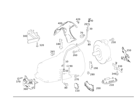 Attached Parts for Transmission, Oil Filler Pipe for 2012 Mercedes-Benz S400 #0