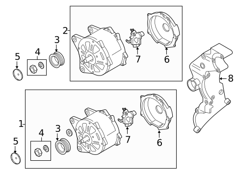 Alternator for 2012 Volkswagen Passat #0