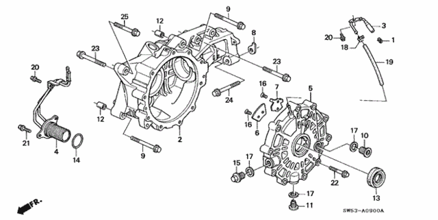 AT Differential Carrier for 1997 Acura TL #0