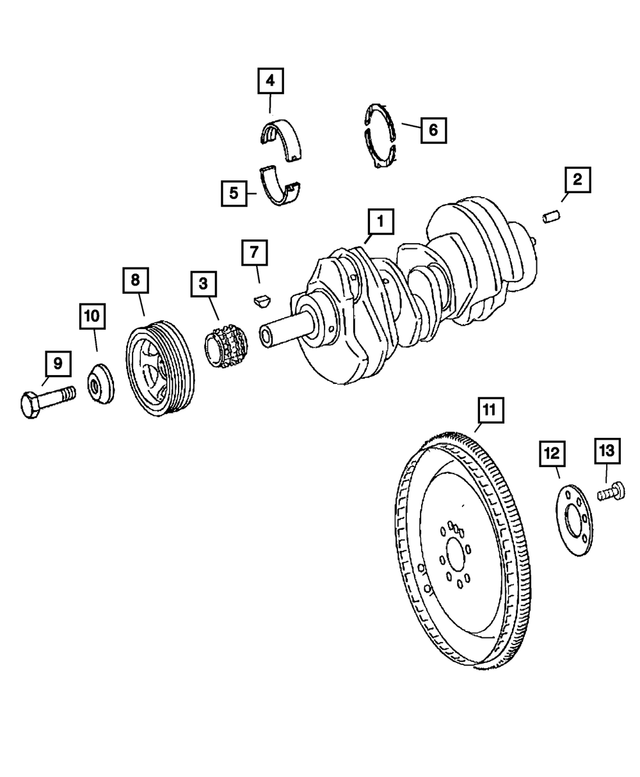 68045263AA - : Crankshaft Lower Bearing for Mopar Image