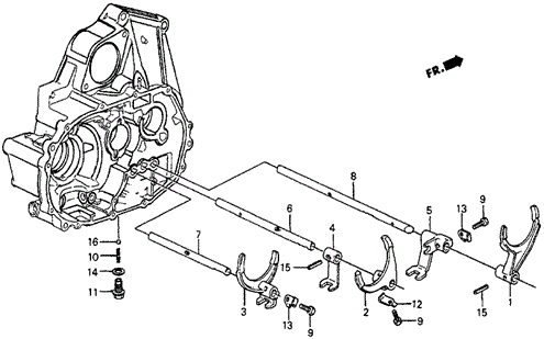 MT Shift Fork for 1986 Honda Civic #0
