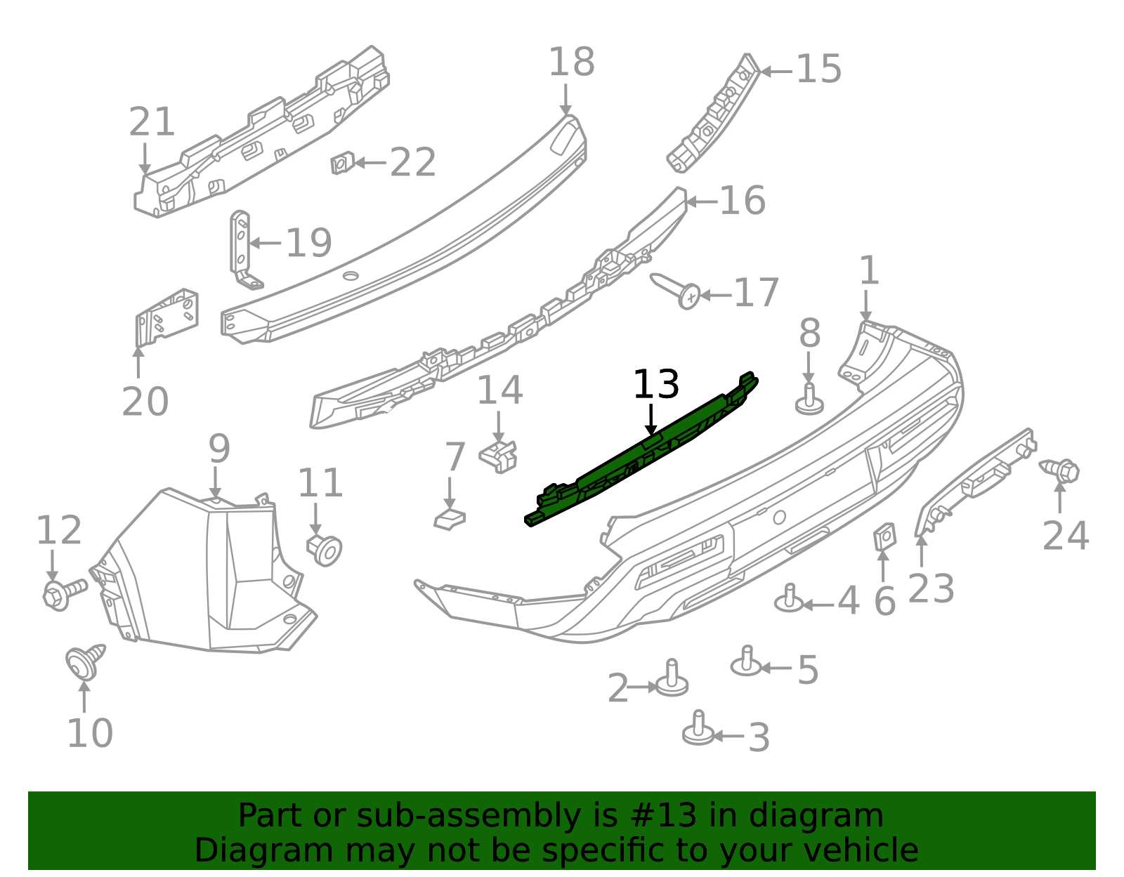 2022-2025 Nissan Pathfinder Bumper Cover Reinforcement 85056-6TA0B