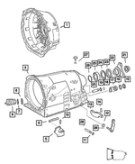 68052714AB - Automatic Transmission 5 Speed [DGJ]: Transmission Linkage for Mopar Image