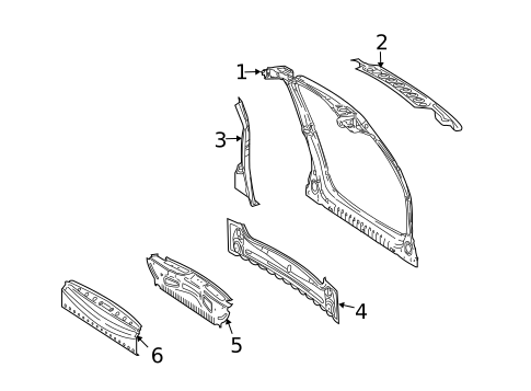 Rear Body for 2009 Mercedes-Benz GL550 #0