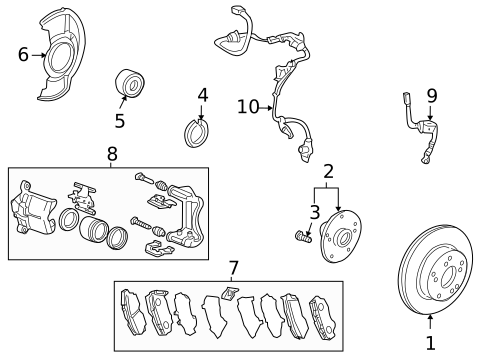 Anti-Lock Brakes for 2008 Honda Accord #3