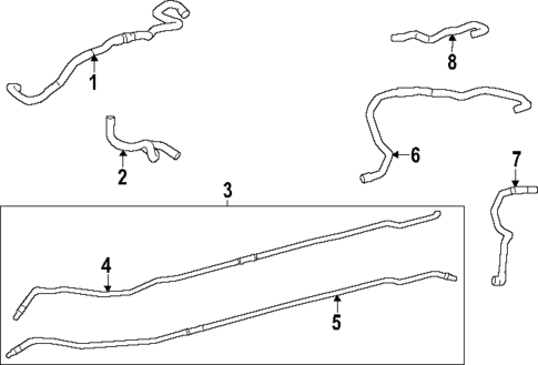 Hoses & Lines for 2024 Lexus RZ450e #1