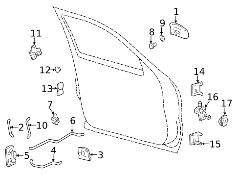 Lock & Hardware for 2007 GMC Sierra 1500 Classic #3
