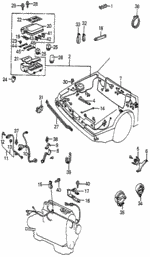 17361PC6000 - Electrical/Exhaust/Heater/Fuel: CLAMP, TUBE (7.5X3) for Honda Image