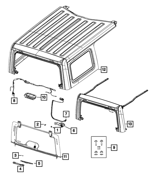 55154587 - Electrical: Nozzle Mounting Nut for Mopar Image