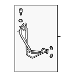 99157310208 - HVAC: Rear AC Line for Porsche: 718 Boxster, 718 Cayman, 718 Spyder, 911 Image
