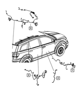 68068754AC - Electrical: Front Door Wiring, Right for Mopar Image