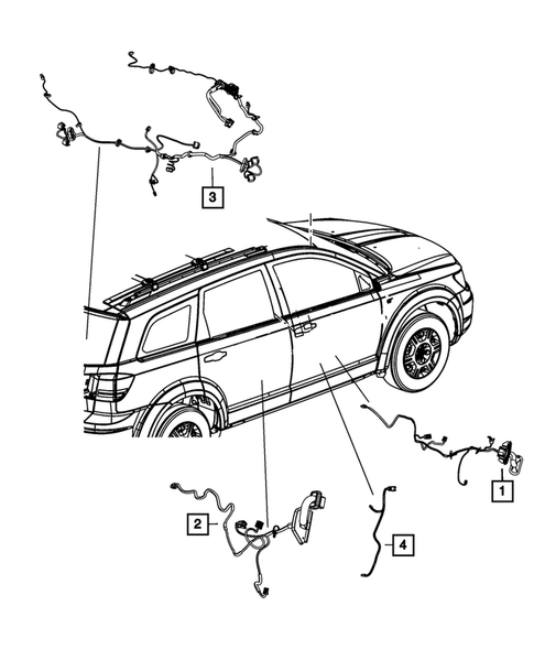 Wiring-Body and Accessories for 2012 Dodge Journey #2