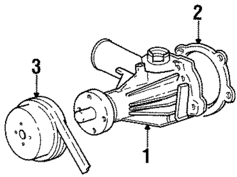 Water Pump for 1997 Volvo 960 #0
