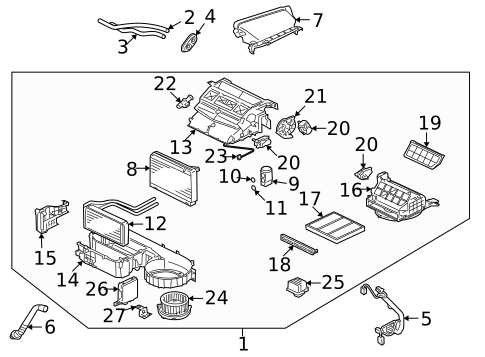 Blower Motor & Fan for 2012 Mitsubishi Lancer #0