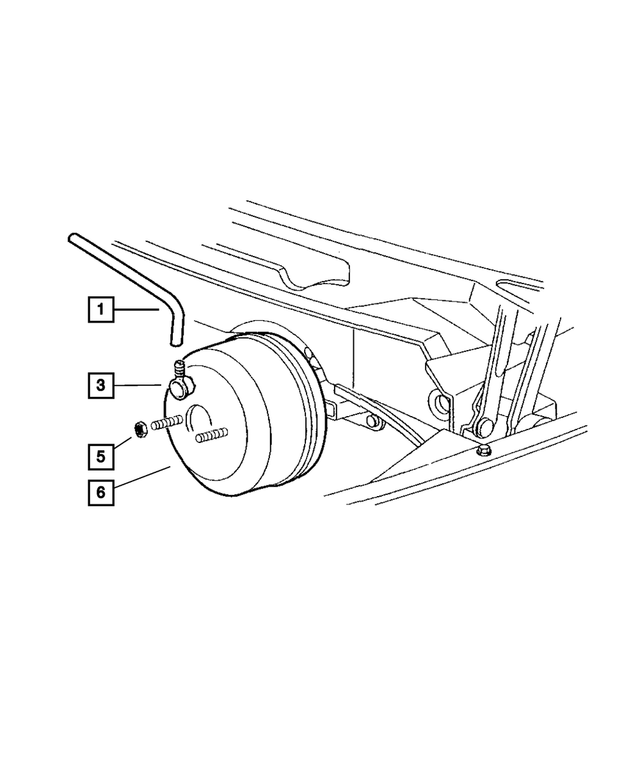 « 55398040AA – Service Brakes : Servofrein Flexible pour Mopar Image »