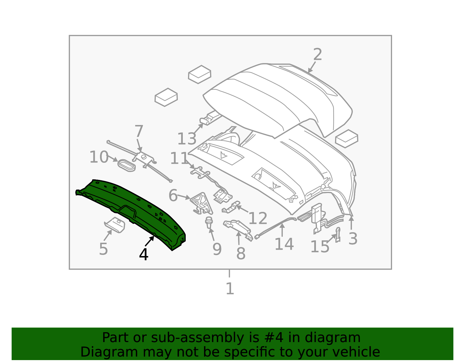 54317056282 - 2003-2008 BMW Z4 Front Convertible Cover (54-31-7
