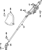 LR174031 - Steering: Steering Column for Land Rover: Range Rover, Range Rover Sport Image