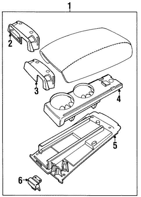 Center Console for 1995 Volvo 850 #0