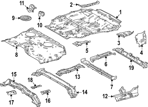 Rear Floor & Rails for 2025 Toyota 4Runner #0