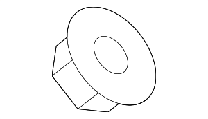 N91068501 - Fuel System: Fuel Tank Shield Nut for Audi Image