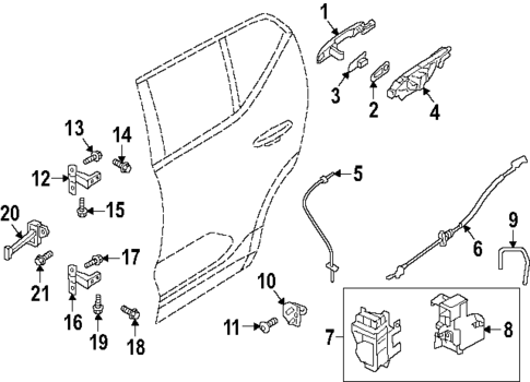 Lock & Hardware for 2026 Volvo EC40 #1