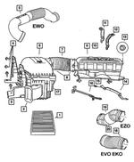 53032505AB - Fuel: Throttle Body Duct for Mopar Image