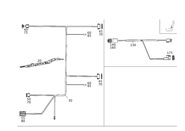 2035460380 - Electrical Equipment and Instruments: Cable Rail for Mercedes-Benz Image image