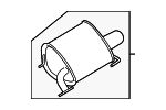 44300VA030 - : Muffler &amp; Pipe for Subaru Image