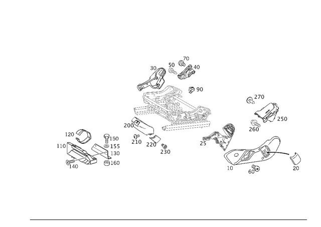 2129180200 - Driver Seat: Cover for Mercedes-Benz: CLS400, CLS550, CLS63 AMG, CLS63 AMG S, E250, E350, E400, E550, E63 AMG, E63 AMG S, G55 AMG, G550, G550 4x4, G63 AMG, G65 AMG Image image