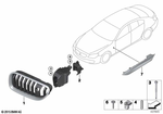 51137370393 - : Grille, Front, Left for BMW Image
