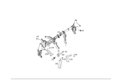 Crossmember Below Instrument Panel for 2018 Mercedes-Benz S63 AMG #0