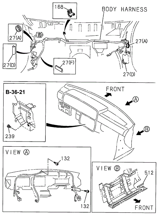 Wiring Harness Protectors (1) for 1997 Acura SLX #0