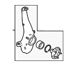 LR155910 - Suspension: Knuckle for Land Rover: Defender 110, Defender 130, Defender 90 Image