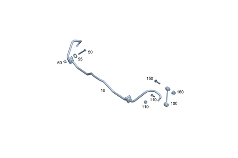 Rear Torsion Bar for 2021 Mercedes-Benz S500 #0