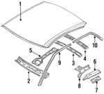 76311F6100 - : Roof Rail for Infiniti Image