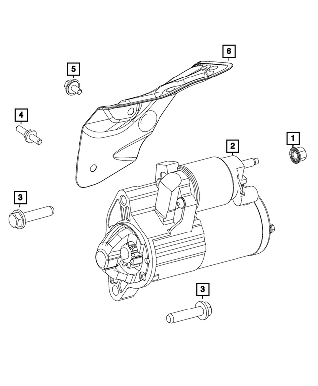 6512920AA - Electrical: Hex Flange Head Screw for Mopar Image
